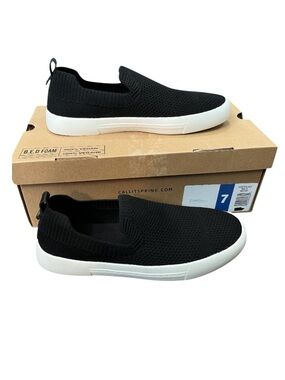 Call It Spring Luckee Knit Shoe Black Size 7